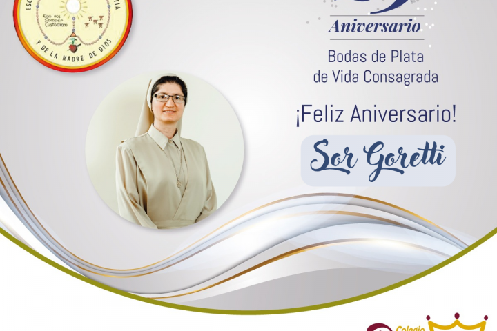 Bodas de Plata de Sor Goretti «Feliz Aniversario de Vida Consagrada»
